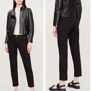 AG Adriano Goldschmied the ex-boyfriend slim jeans 
Size 27R color Black